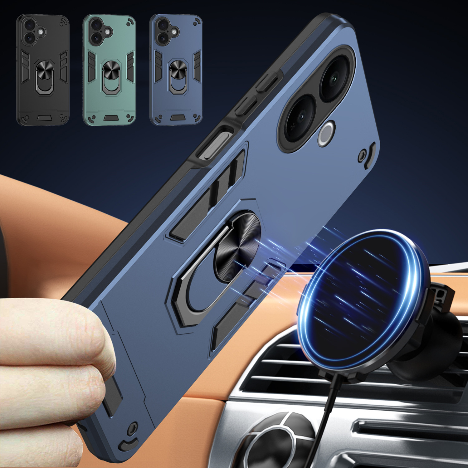 Military Grade Case for Vivo V - đánh giá và giá Ring Stand Case
