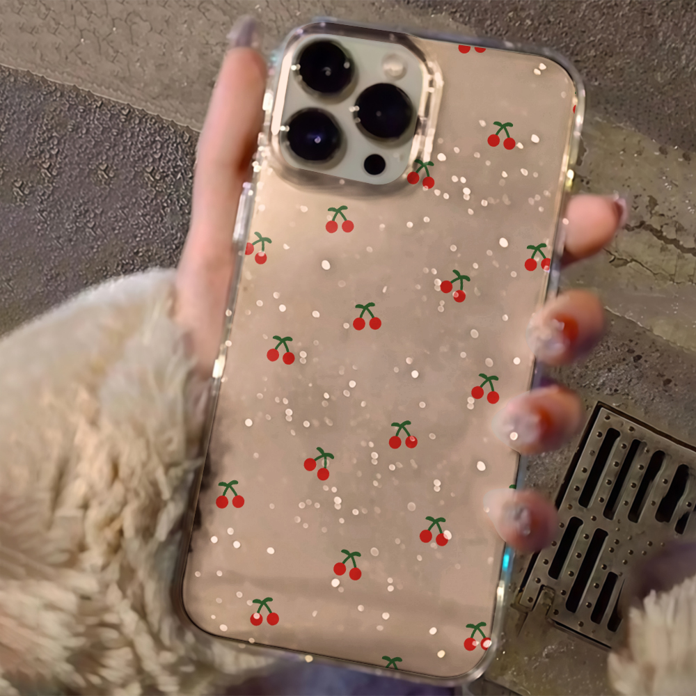 Simple cherry Flowers Clear Gl - đánh giá và giá Phone Cases Cherry