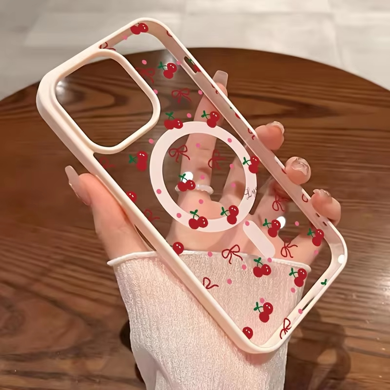 Red Cherry Printed Magnetic Ph - đánh giá và giá Phone Cases Cherry
